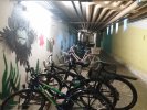 vélos dans le garage de la Hebbelschule